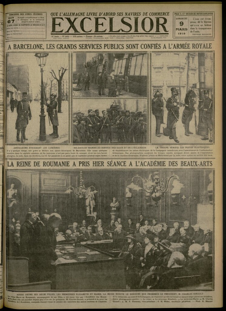 Miniatura de Excelsior: journal illustré quotidien del 9 de marzo de 1919, nº 3032