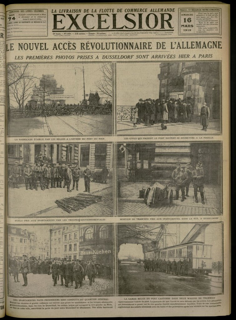 Miniatura de Excelsior: journal illustré quotidien del 16 de marzo de 1919, nº 3039