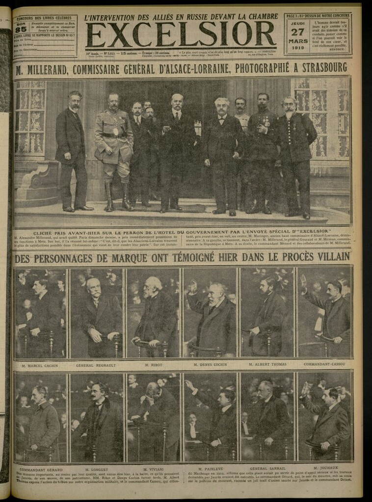 Miniatura de Excelsior: journal illustré quotidien del 27 de marzo de 1919, nº 3050