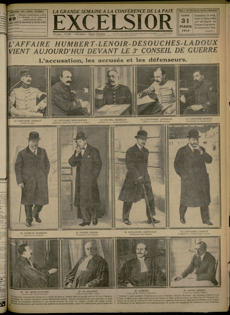 Miniatura de Excelsior: journal illustré quotidien del 31 de marzo de 1919, nº 3054