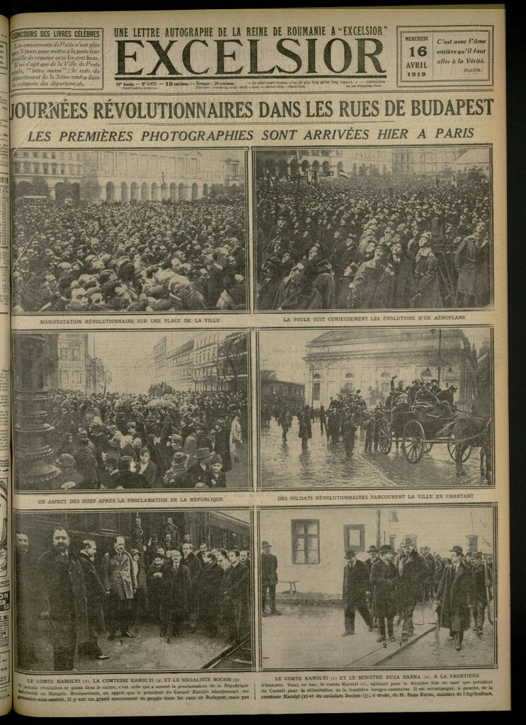 Miniatura de Excelsior: journal illustré quotidien del 16 de abril de 1919, nº 3070