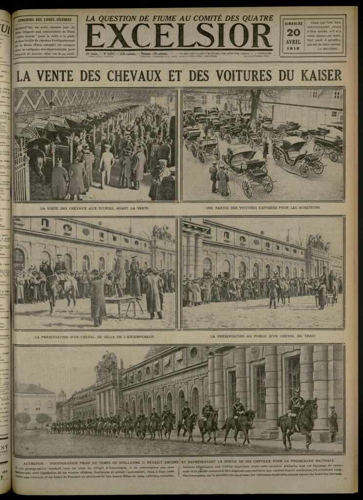Miniatura de Excelsior: journal illustré quotidien del 20 de abril de 1919, nº 3074