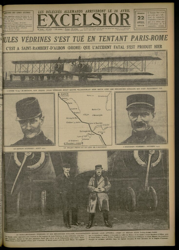 Miniatura de Excelsior: journal illustré quotidien del 22 de abril de 1919, nº 3076