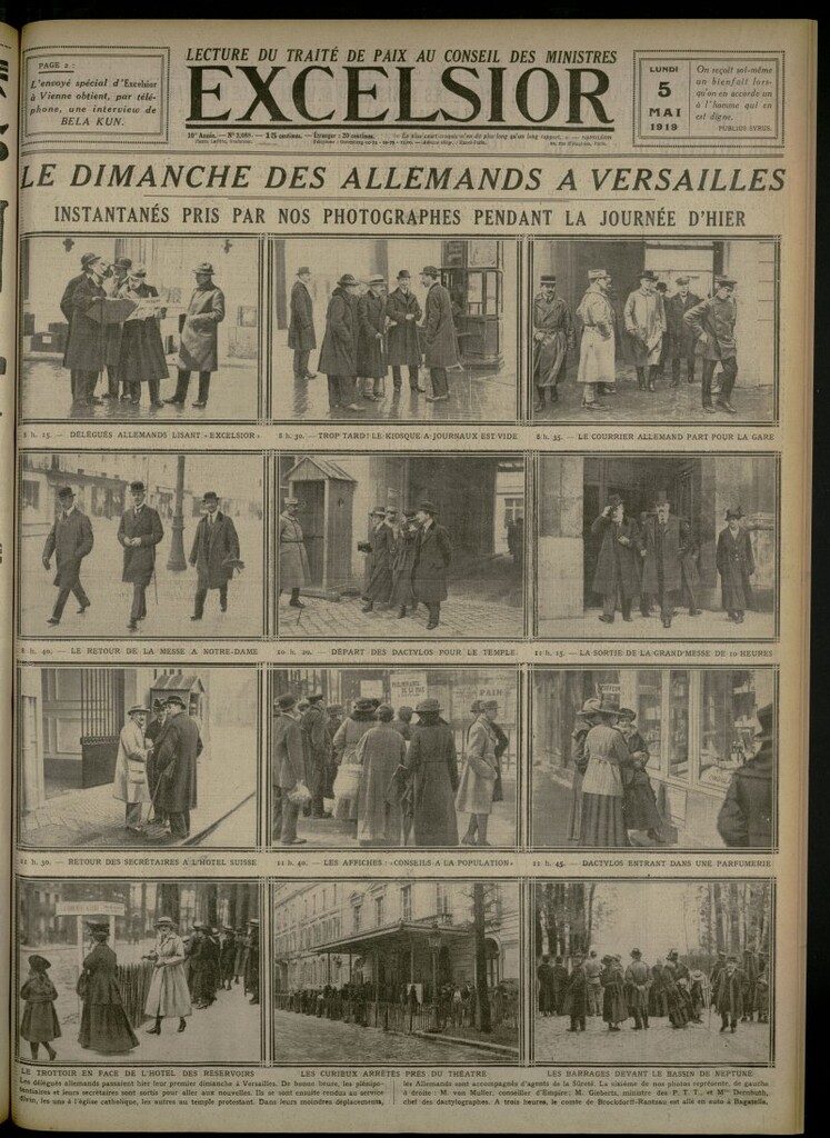 Miniatura de Excelsior: journal illustré quotidien del 5 de mayo de 1919, nº 3088