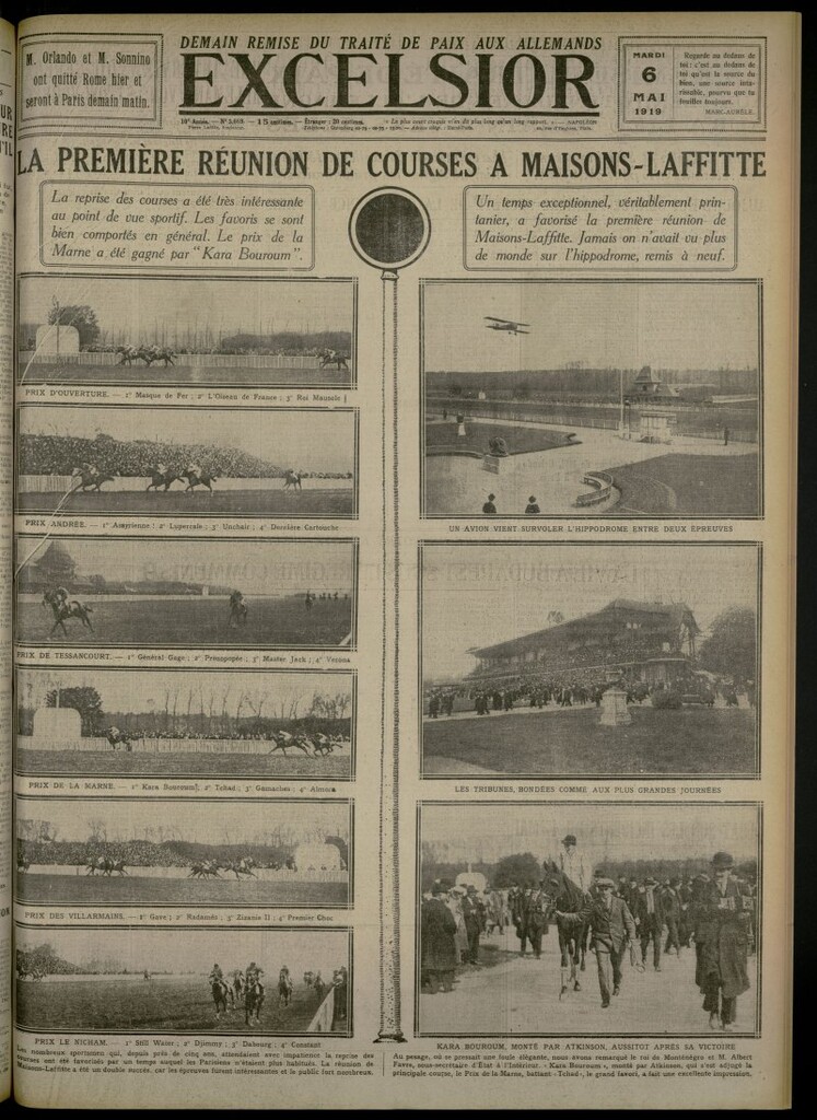 Miniatura de Excelsior: journal illustré quotidien del 6 de mayo de 1919, nº 3089