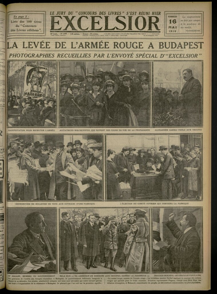 Miniatura de Excelsior: journal illustré quotidien del 16 de mayo de 1919, nº 3099