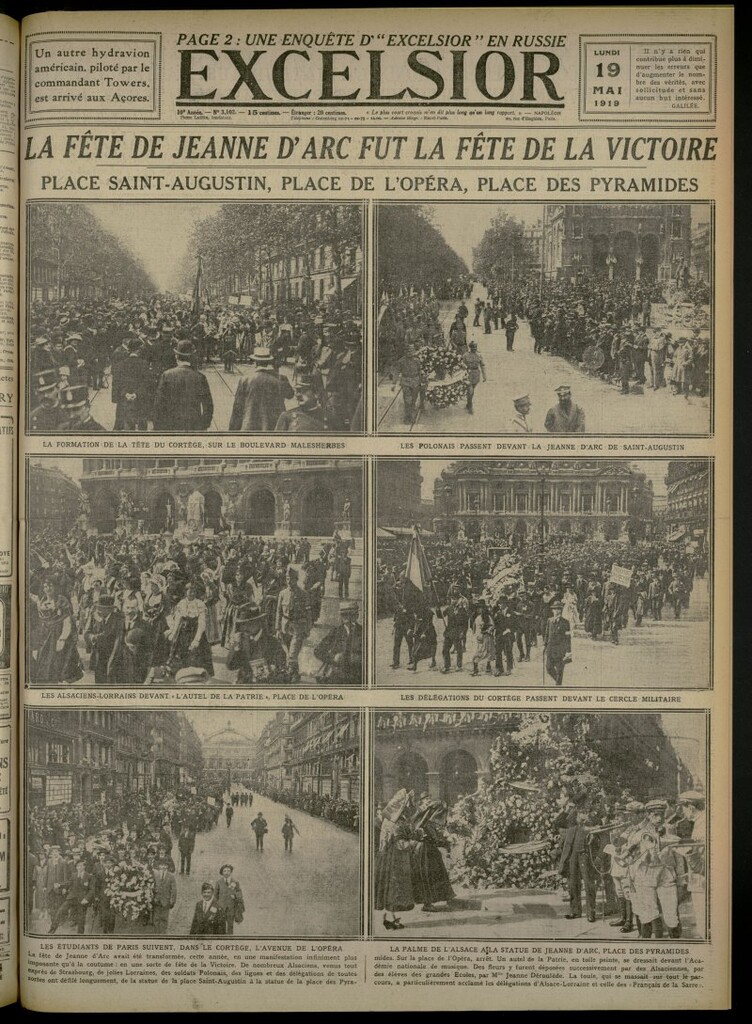 Miniatura de Excelsior: journal illustré quotidien del 19 de mayo de 1919, nº 3102