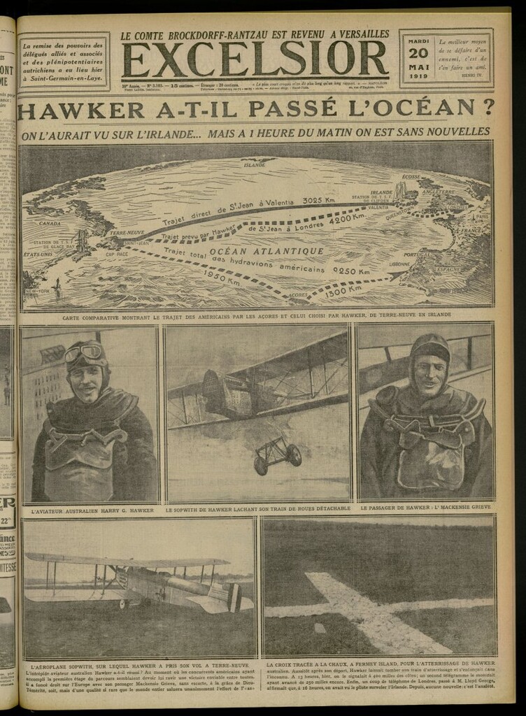 Miniatura de Excelsior: journal illustré quotidien del 20 de mayo de 1919, nº 3103