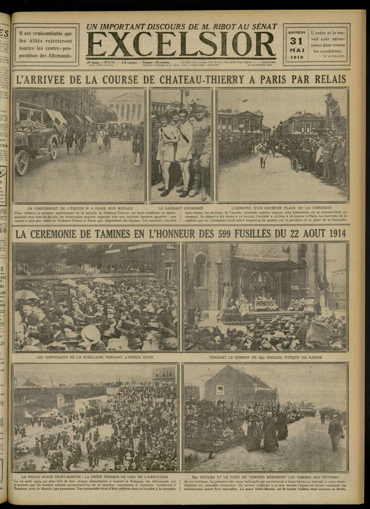 Miniatura de Excelsior: journal illustré quotidien del 31 de mayo de 1919, nº 3114