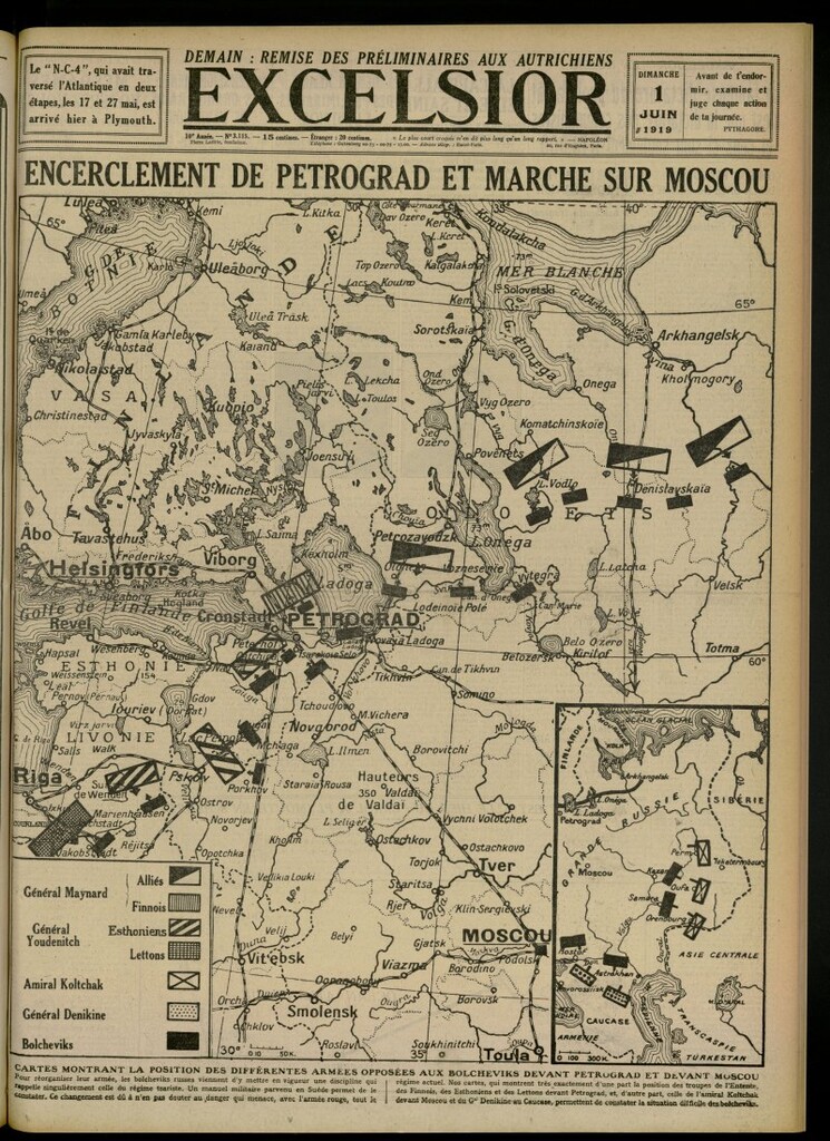 Miniatura de Excelsior: journal illustré quotidien del 1 de junio de 1919, nº 3115