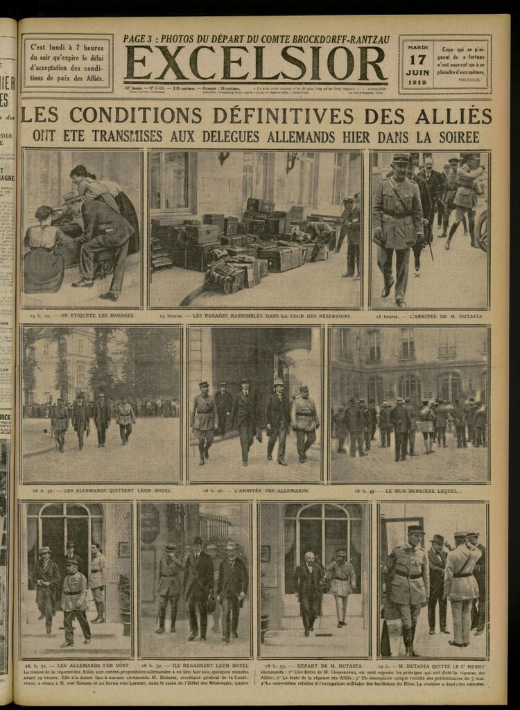 Miniatura de Excelsior: journal illustré quotidien del 17 de junio de 1919, nº 3131