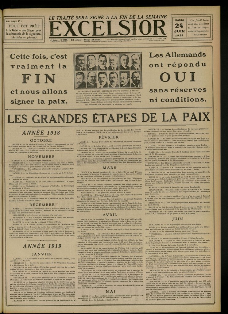Miniatura de Excelsior: journal illustré quotidien del 24 de junio de 1919, nº 3138