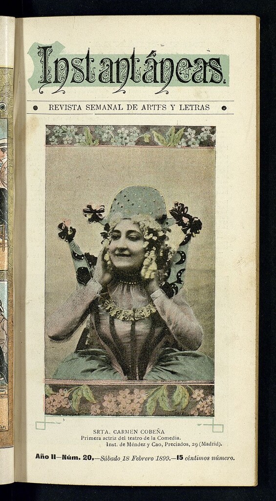 Miniatura de Instantáneas : revista semanal de artes y letras del 18 de febrero de 1899. Número 20
