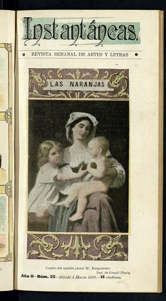 Miniatura de Instantáneas : revista semanal de artes y letras del 4 de marzo de 1899. Número 22