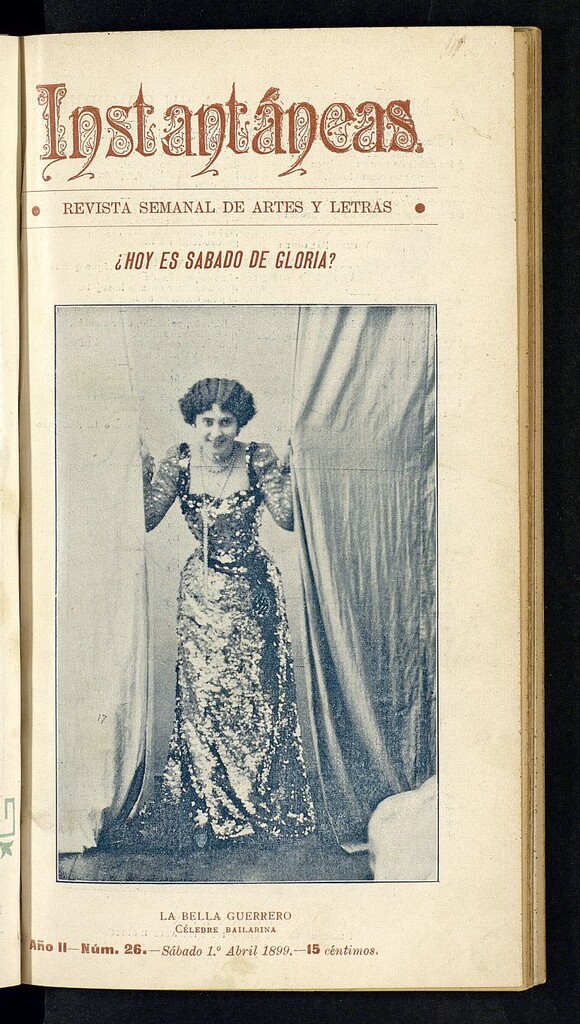 Miniatura de Instantáneas : revista semanal de artes y letras del 1 de abril de 1899. Número 26