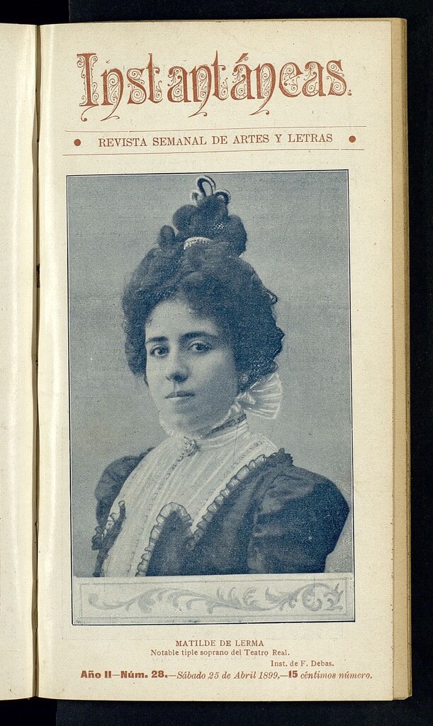 Miniatura de Instantáneas : revista semanal de artes y letras del 25 de abril de 1899 [sic]. Número 28