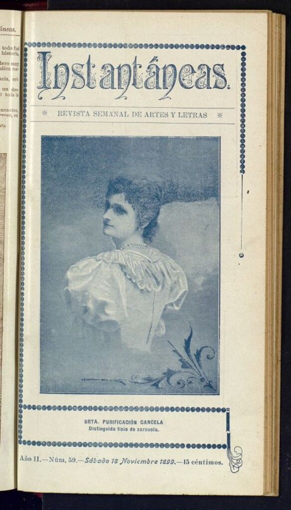 Miniatura de Instantáneas : revista semanal de artes y letras del 18 de diciembre de 1899. Número 59