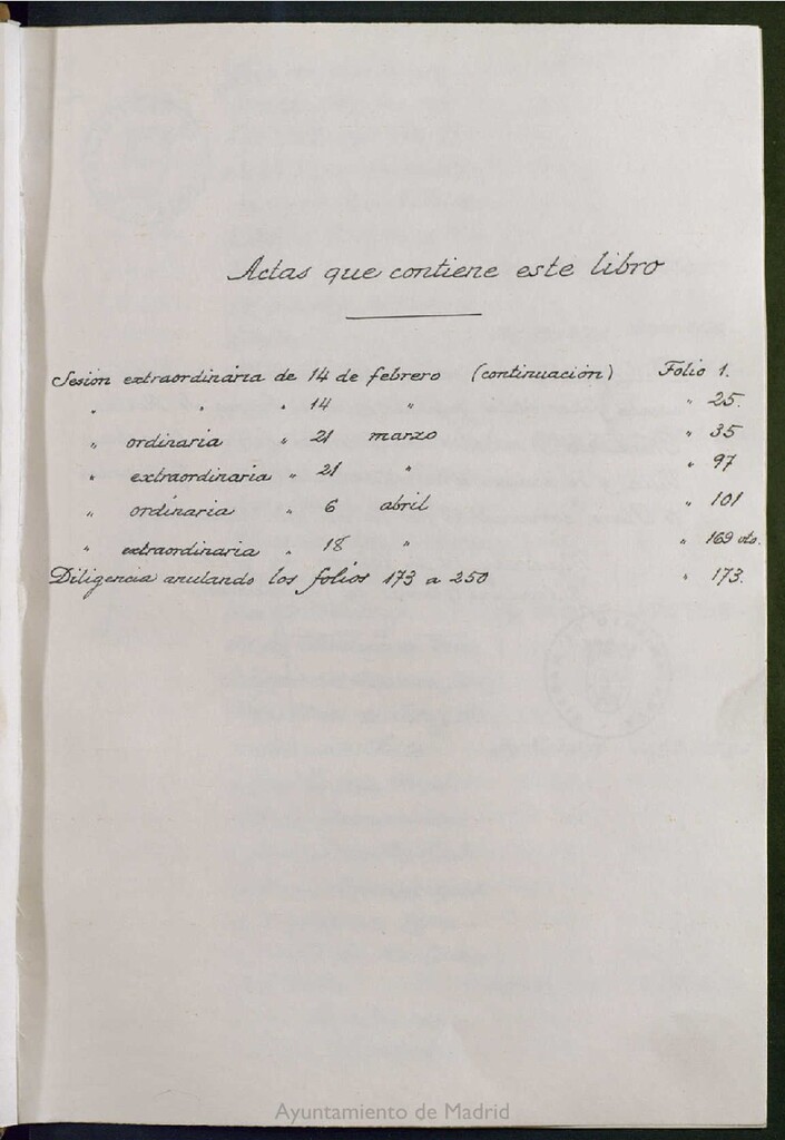 Miniatura de Actas de acuerdos del Pleno del Ayuntamiento. Tomo 1 del año 1979 (14 febrero a 18 abril)