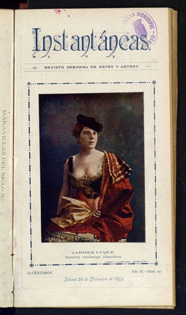 Miniatura de Instantáneas : revista semanal de artes y letras del 23 de diciembre de 1899. Número 64