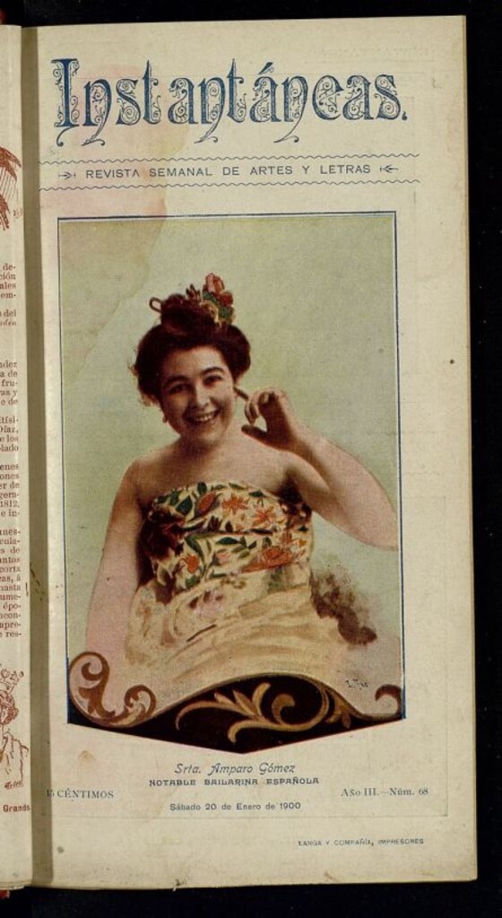 Miniatura de Instantáneas : revista semanal de artes y letras del 20 de enero de 1900. Número 68