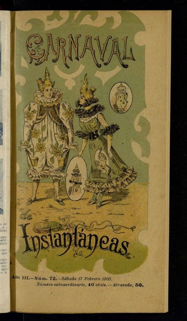Miniatura de Instantáneas : revista semanal de artes y letras del 17 de febrero de 1900. Número 72