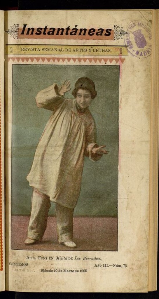 Miniatura de Instantáneas : revista semanal de artes y letras del 10 de marzo de 1900. Número 75