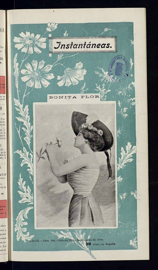 Miniatura de Instantáneas : revista semanal de artes y letras del 15 de septiembre de 1900. Número 102