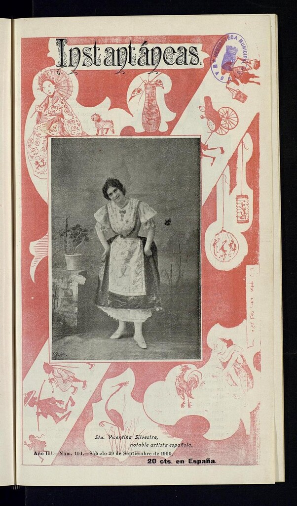 Miniatura de Instantáneas : revista semanal de artes y letras del 29 de septiembre de 1900. Número 104