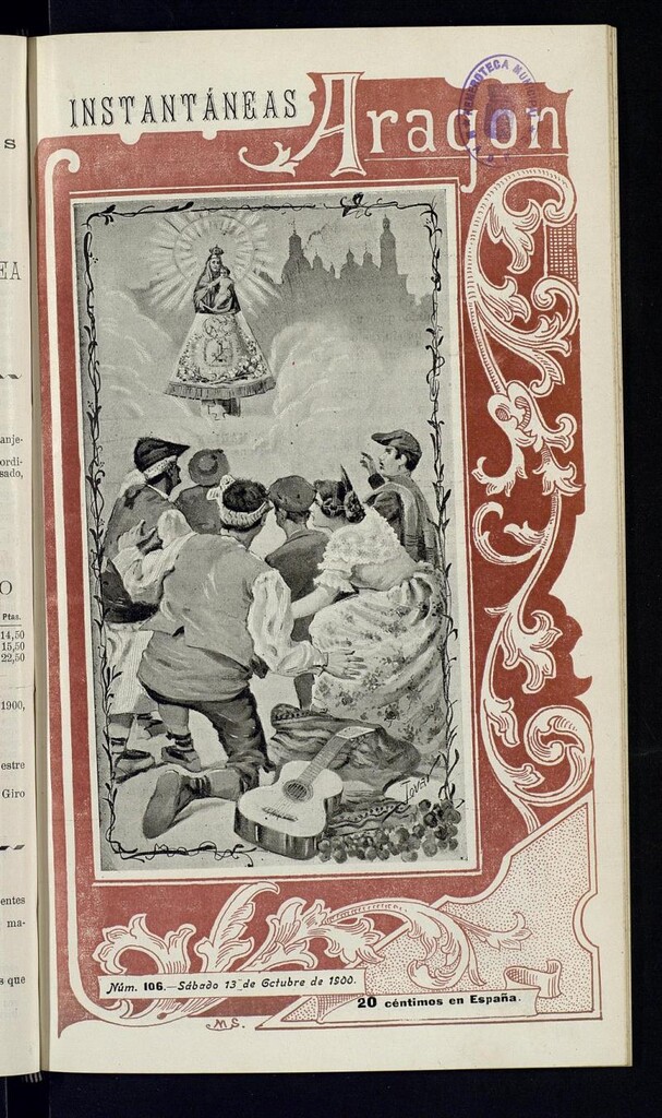 Miniatura de Instantáneas : revista semanal de artes y letras del 13 de octubre de 1900. Número 106
