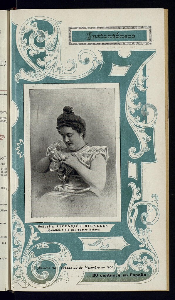 Miniatura de Instantáneas : revista semanal de artes y letras del 22 de diciembre de 1900. Número 116