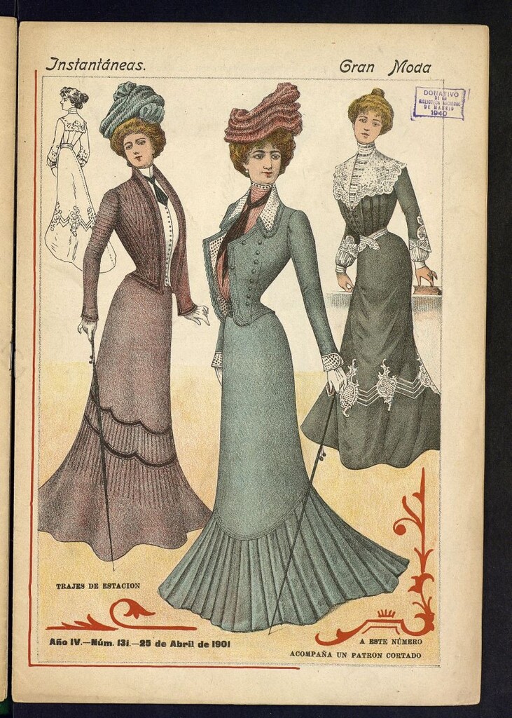 Miniatura de Instantáneas : gran moda del 25 de abril de 1901. Número 131