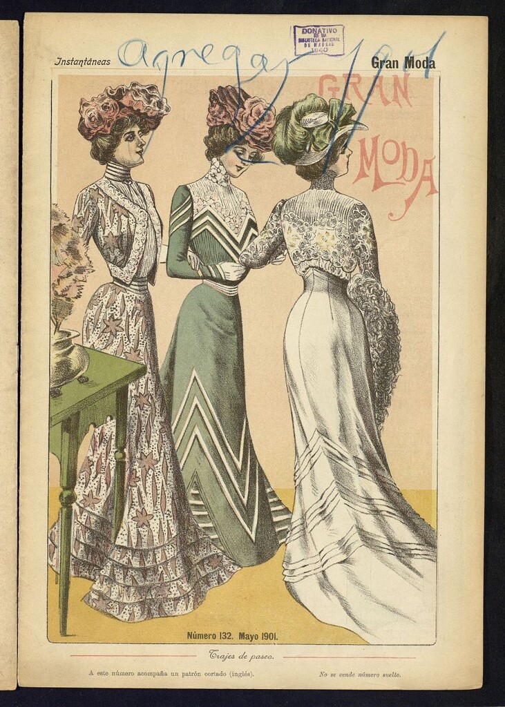 Miniatura de Instantáneas : gran moda, mayo de 1901. Número 132