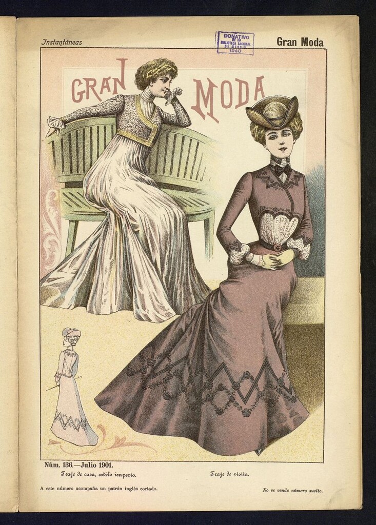 Miniatura de Instantáneas : gran moda, julio 1901. Número 136
