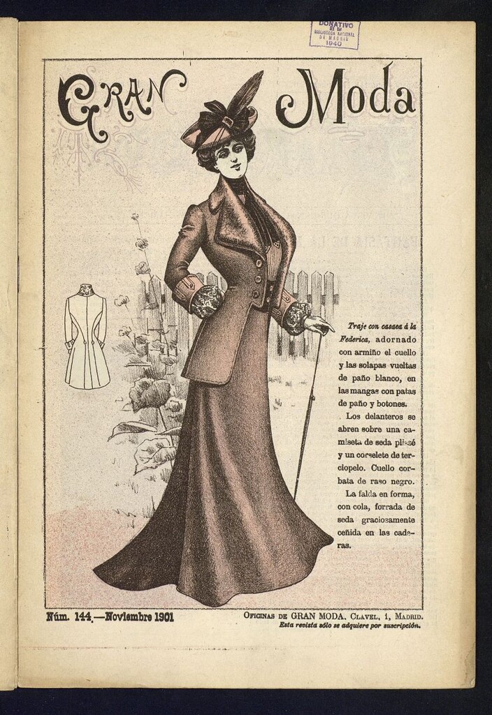 Miniatura de Instantáneas : gran moda, noviembre de 1901. Número 144