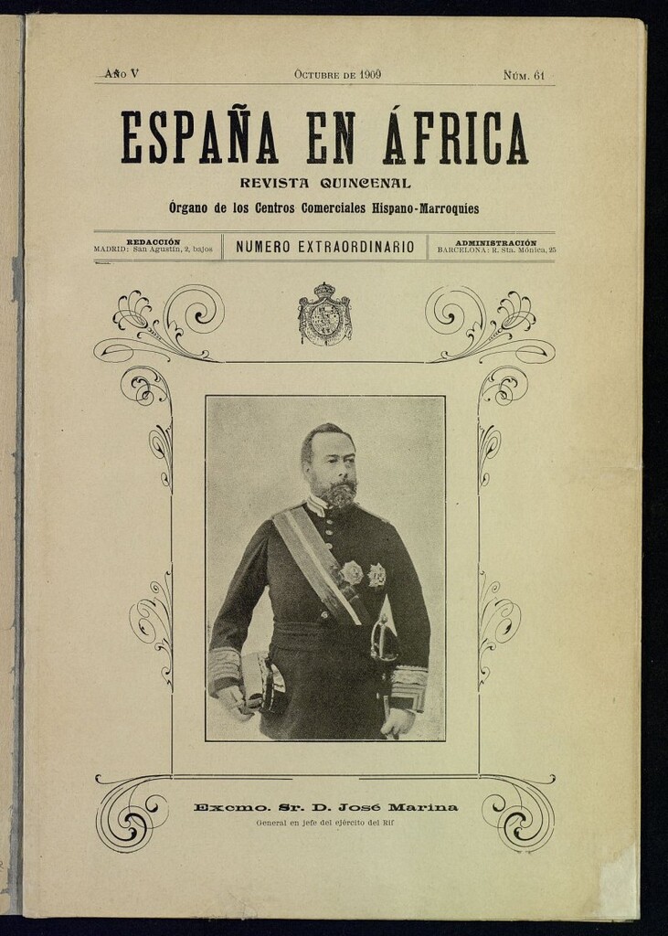 Miniatura de España en África octubre de 1909, número extraordinário, nº 61