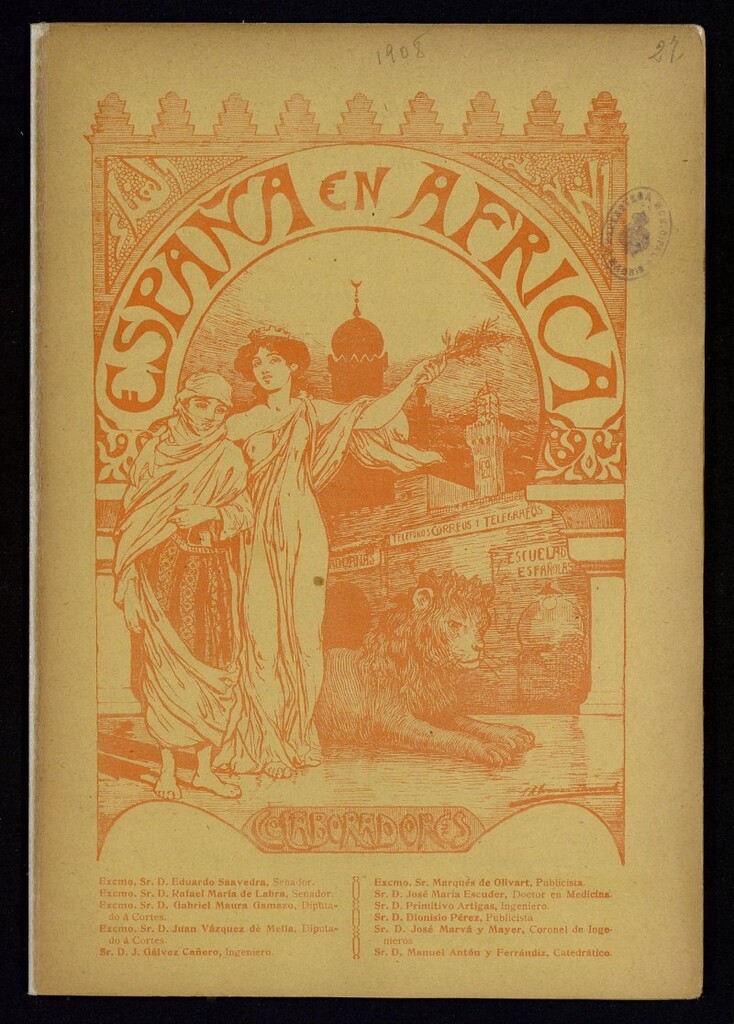 Miniatura de España en África de 15 de mayo de 1908, nº 27
