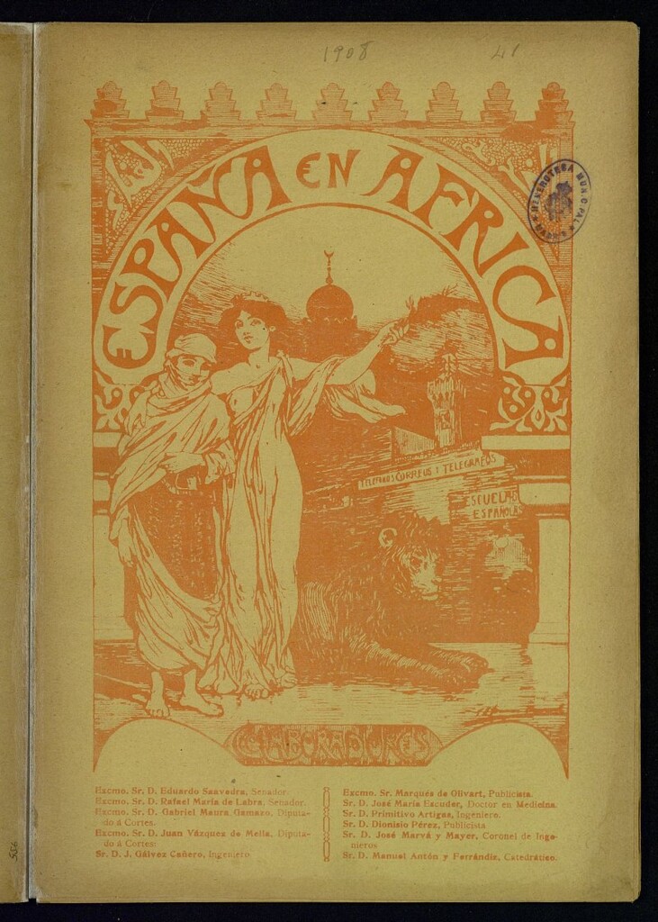 Miniatura de España en África de 15 de diciembre de 1908, nº 41