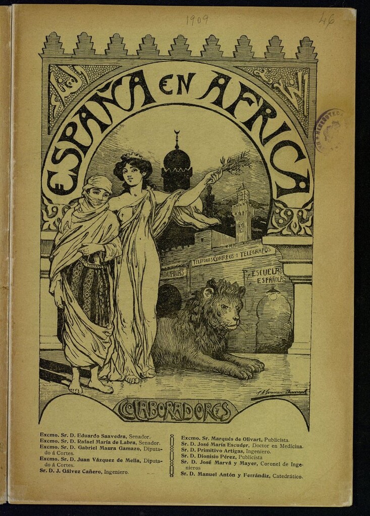 Miniatura de España en África de 28 de febrero de 1909, nº 46