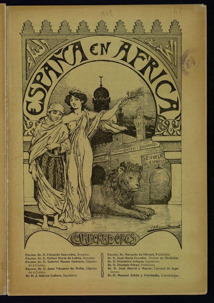 Miniatura de España en África de 15 de marzo de 1909, nº 47
