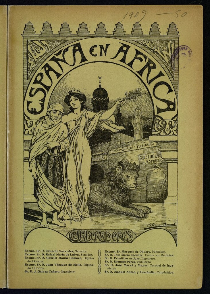 Miniatura de España en África de 30 de abril de 1909, nº 50