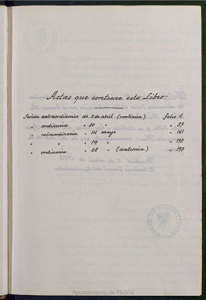 Miniatura de Actas de acuerdos del Pleno del Ayuntamiento. Tomo 3 del año 1982 (2 abril a 28 mayo)