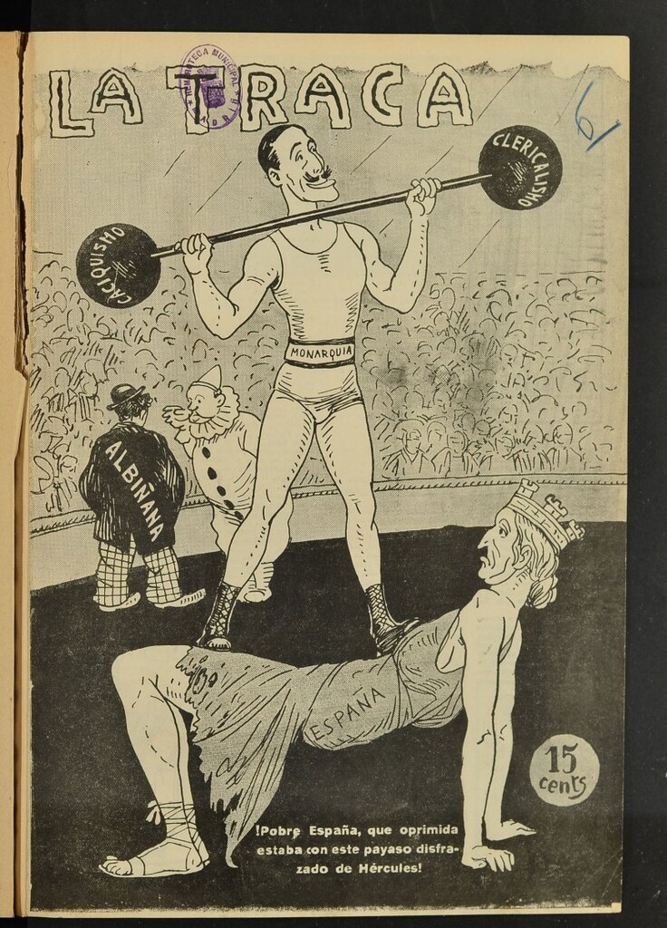 Miniatura de La Traca : semanari bilingüe festiu y lliterari de 6 de junio de 1931, nº 6
