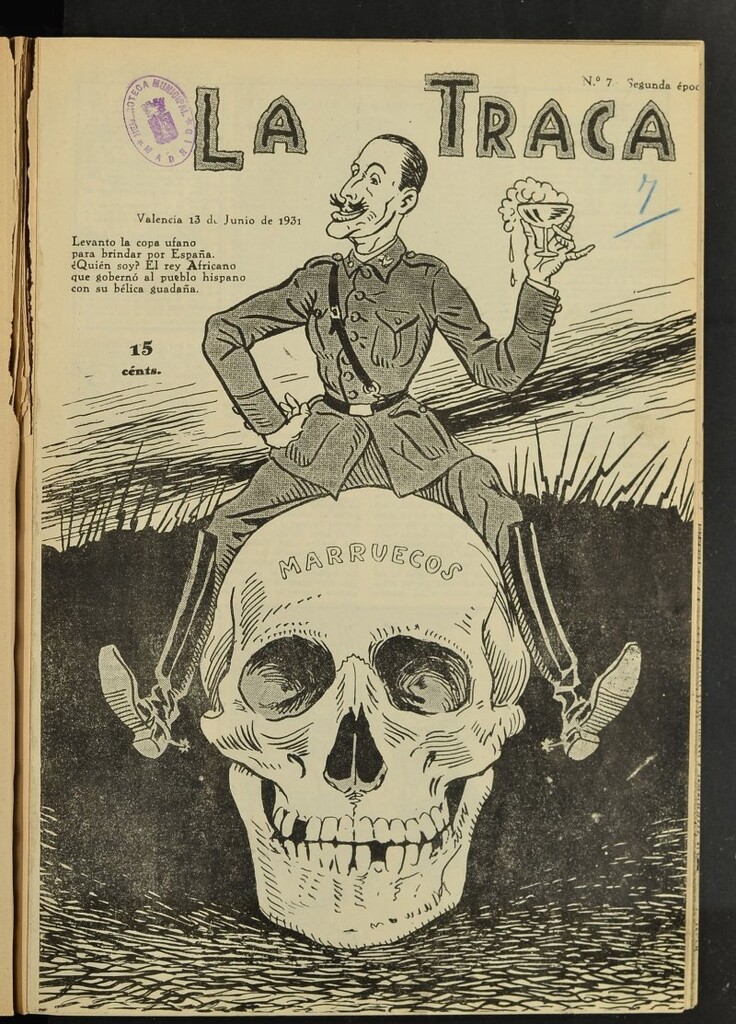 Miniatura de La Traca : semanari bilingüe festiu y lliterari de 13 de junio de 1931, nº 7