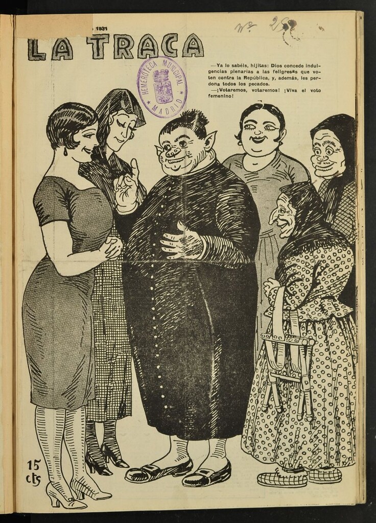 Miniatura de La Traca : semanari bilingüe festiu y lliterari de 17 de octubre de 1931, nº 25