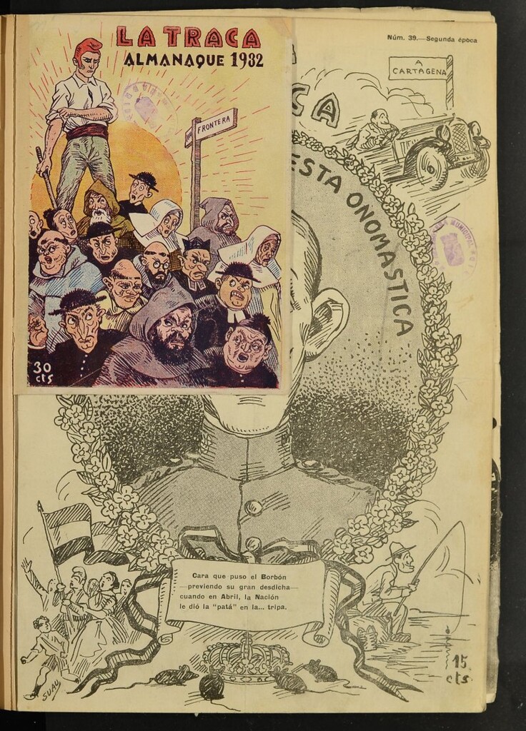 Miniatura de La Traca : semanari bilingüe festiu y lliterari, almanaque 1932