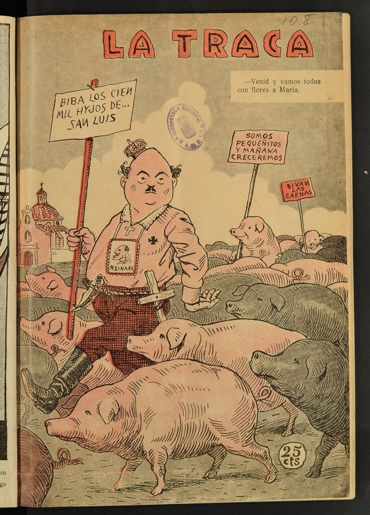 Miniatura de La Traca : semanari bilingüe festiu y lliterari de 10 de junio de 1933, nº 108