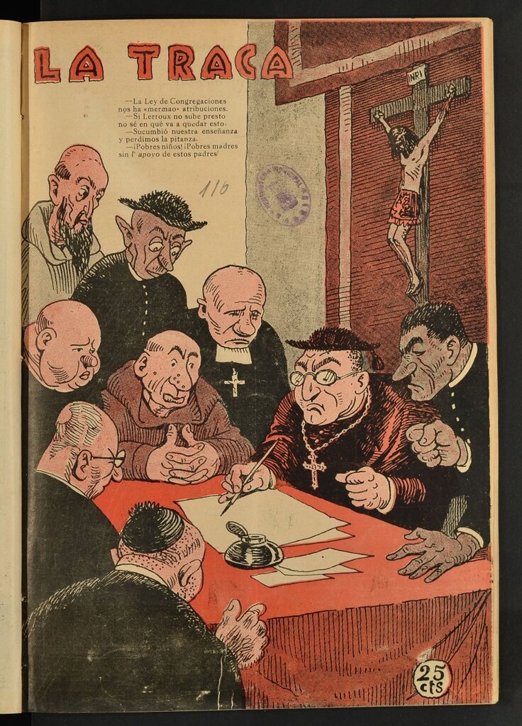 Miniatura de La Traca : semanari bilingüe festiu y lliterari de 24 de junio de 1933, nº 110