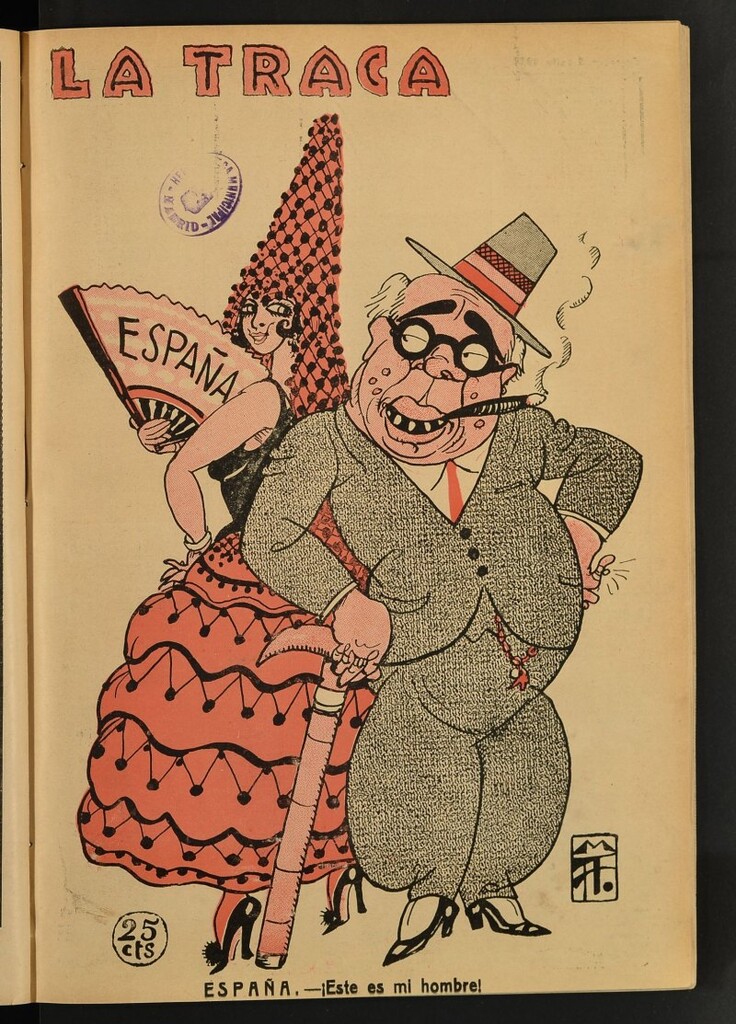 Miniatura de La Traca : semanari bilingüe festiu y lliterari del 8 de julio de 1933, nº 112