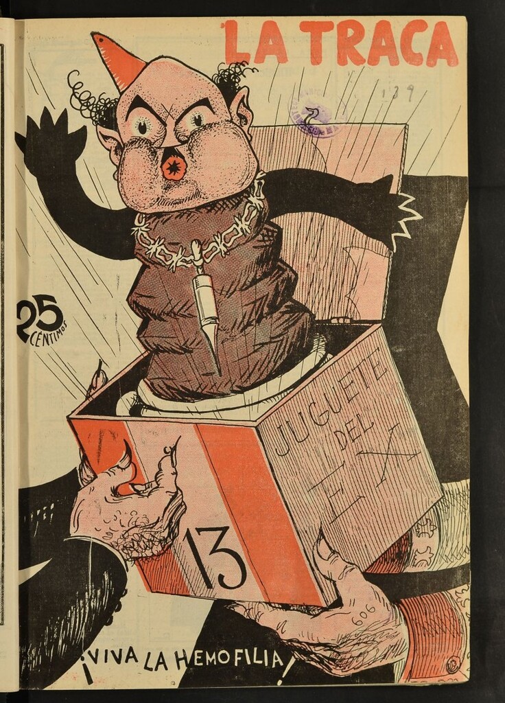 Miniatura de La Traca : semanari bilingüe festiu y lliterari del 20 de enero de 1934, nº 139