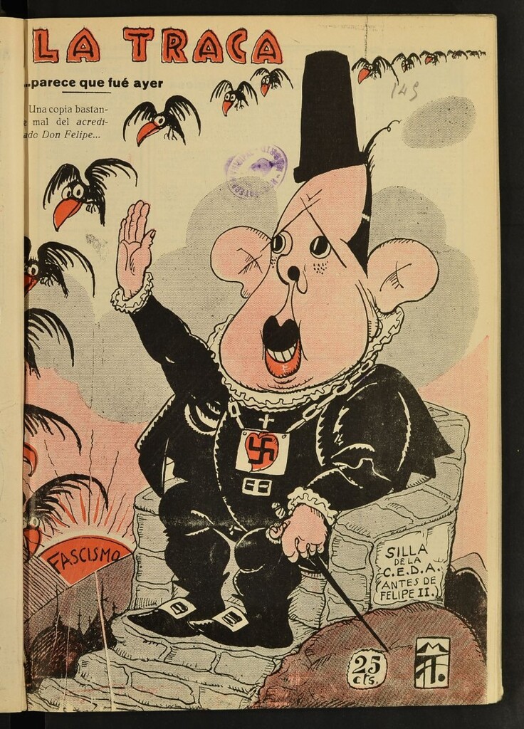 Miniatura de La Traca : semanari bilingüe festiu y lliterari del 3 de marzo de 1934, nº 145